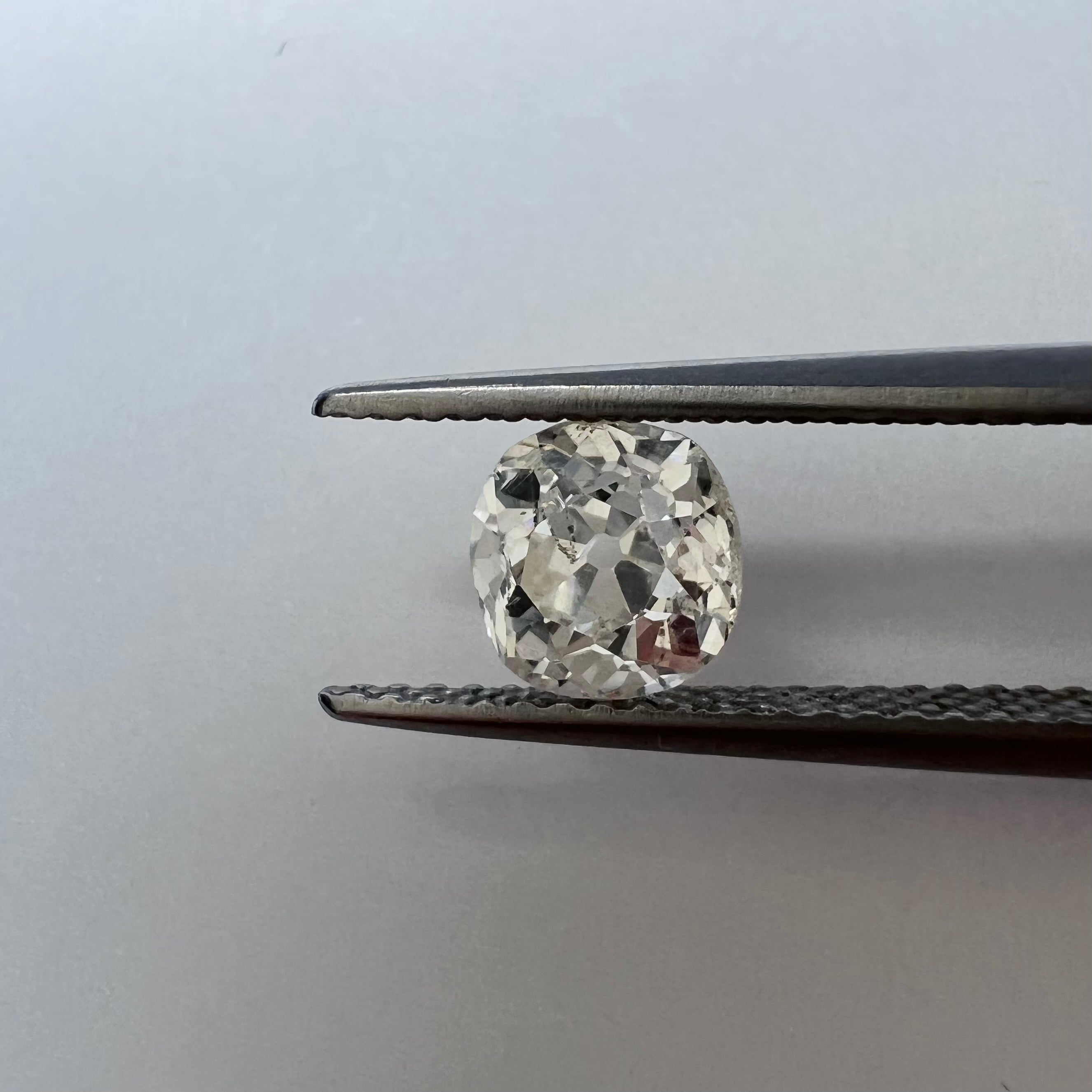 1.07CT Old Mine Brilliant Cut Diamond L SI2 6.07x5.96x4.04mm Natural Earth mined