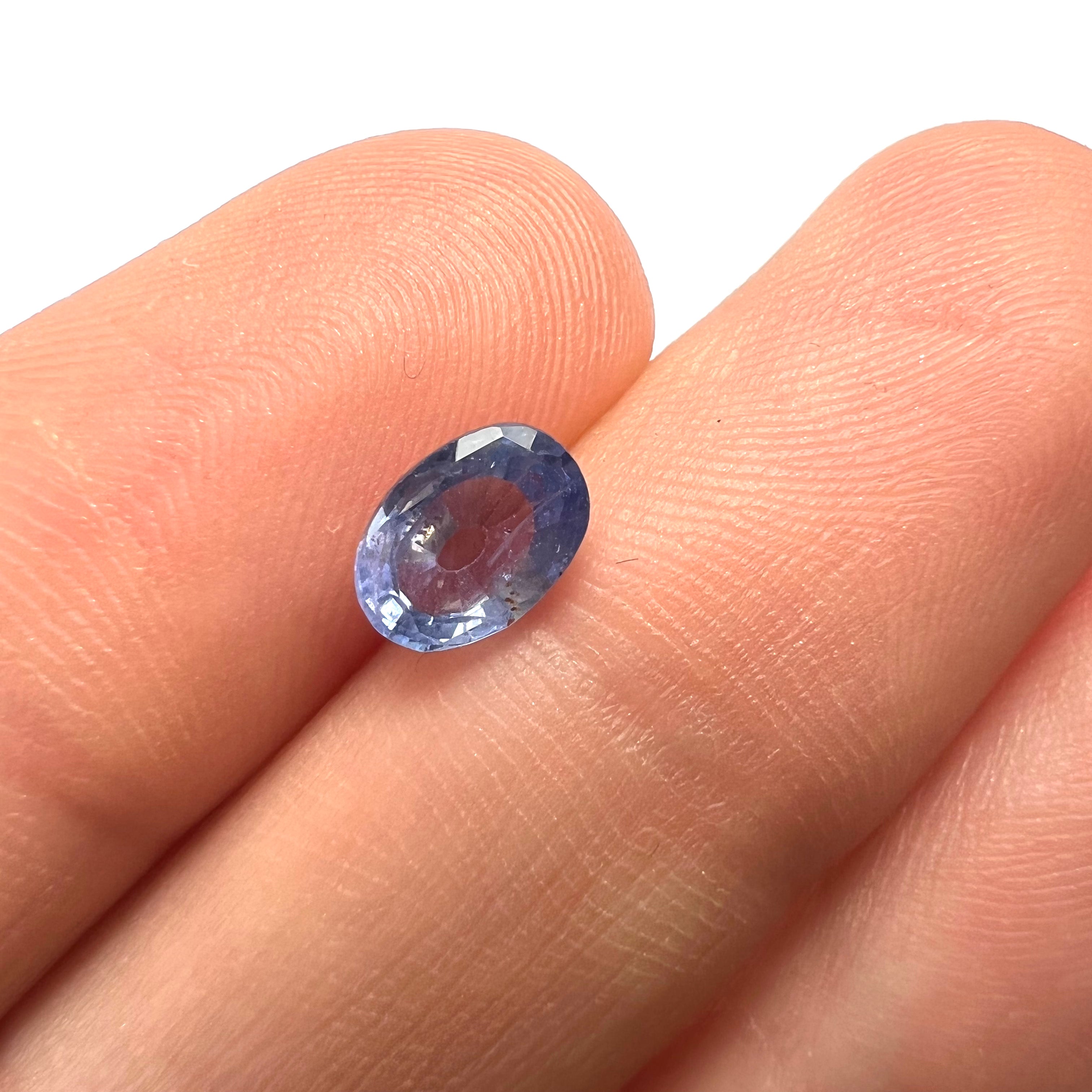 1.3CTW Loose Oval Sapphire 7.28x5.2x3.98mmEarth mined Gemstone