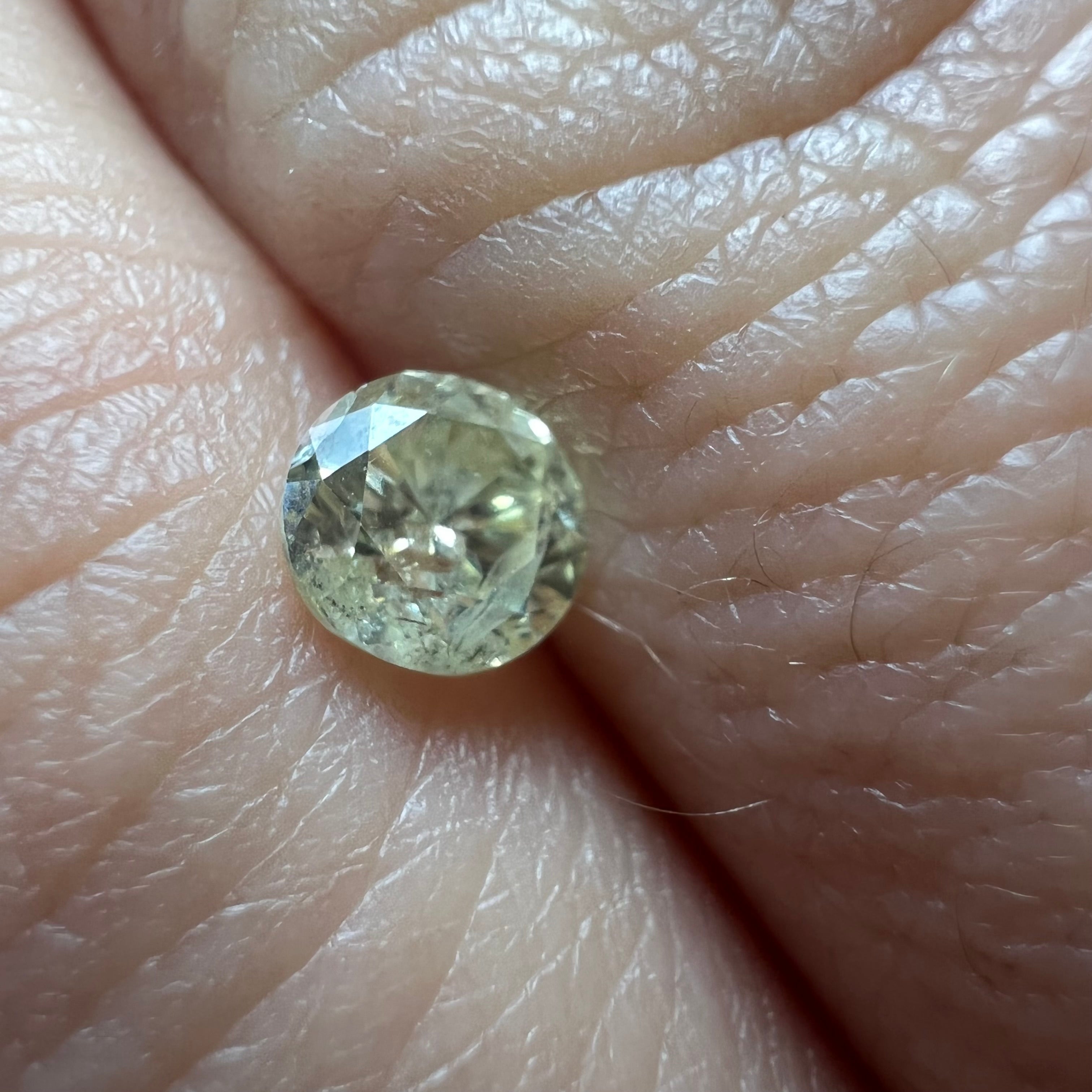 .56CT Brilliant Round Diamond P I1 4.93x3.30mm Natural Earth mined