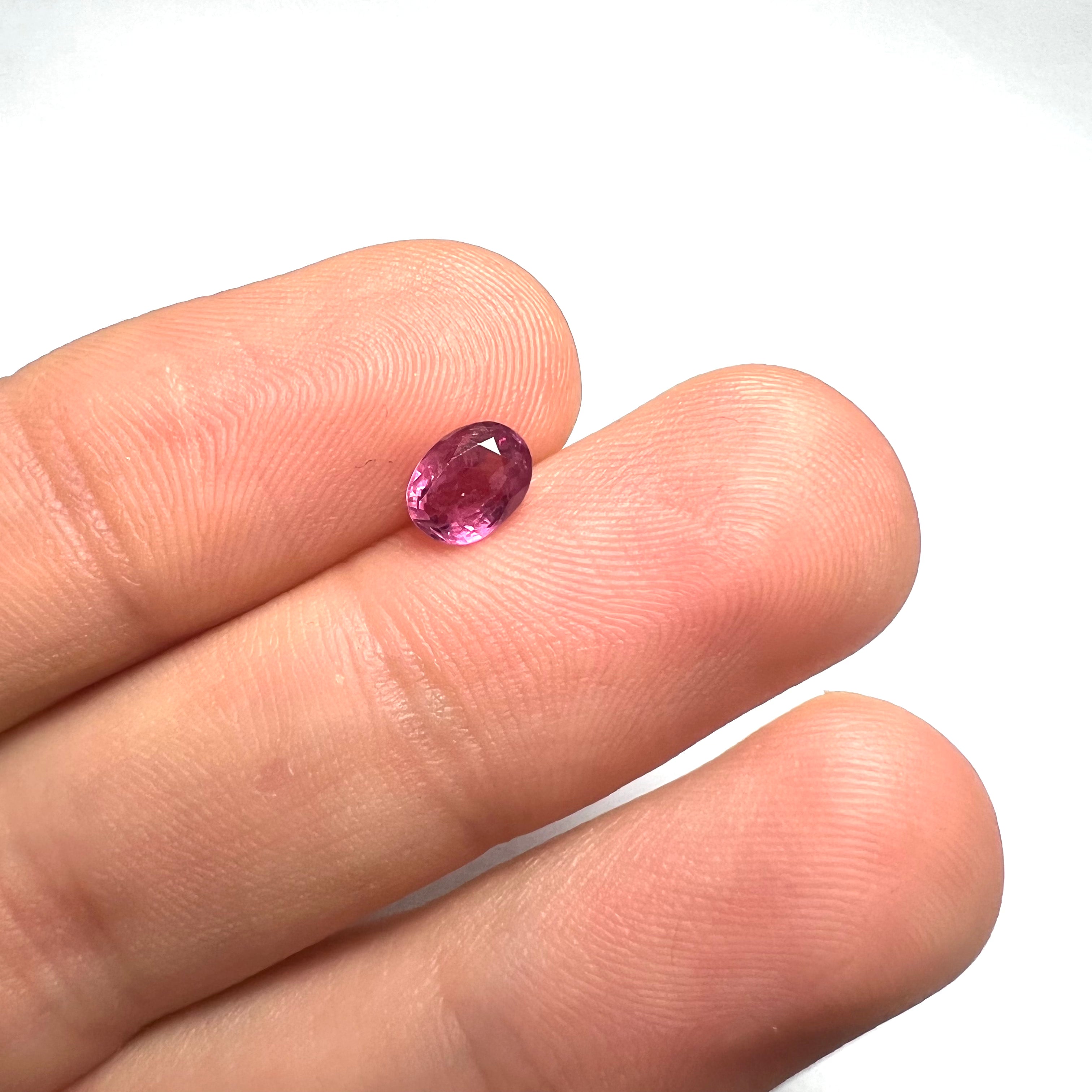 .88CTW Loose Natural Oval Ruby 6.5x5x2.5mm Earth mined Gemstone