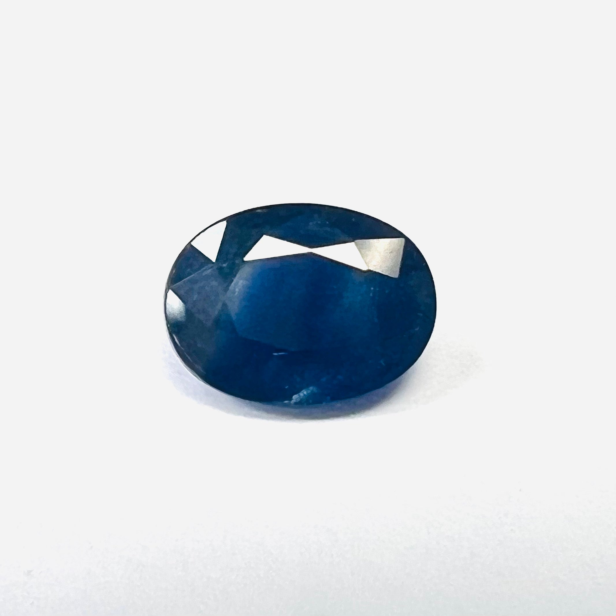 1.64CTW Loose Blue Sapphire 7.9x6x4.2mm Earth mined Gemstone