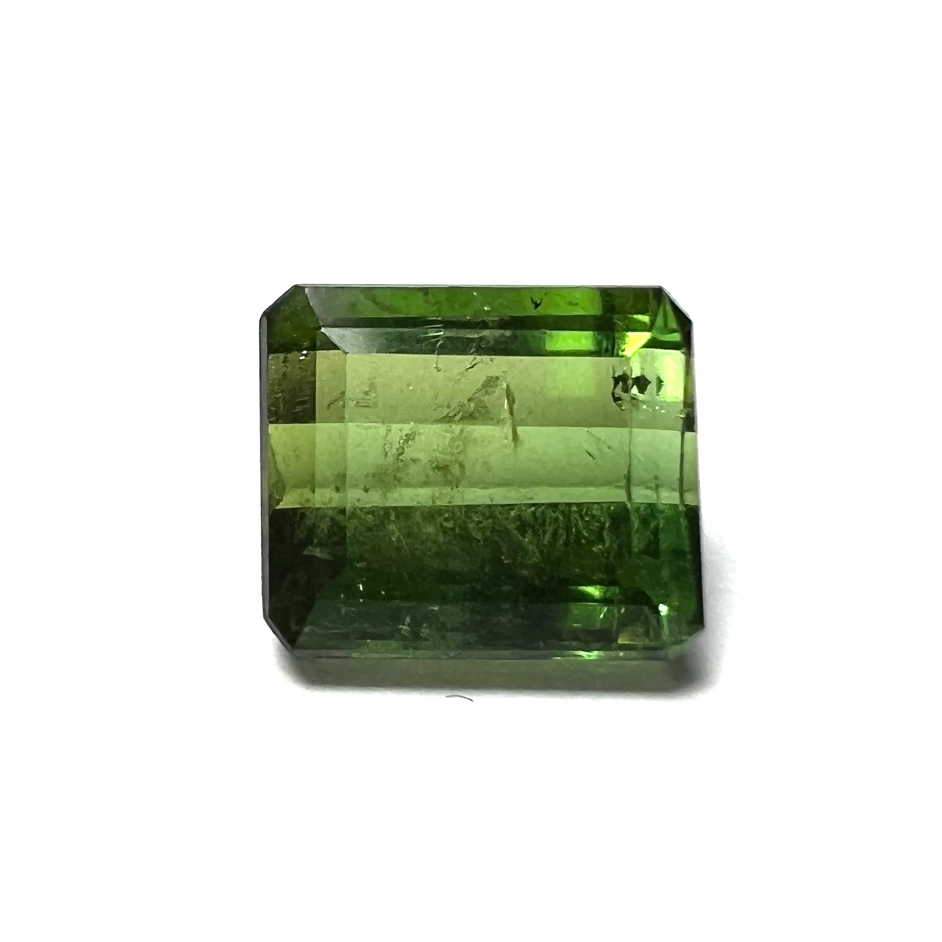 2.38CTW Natural Emerald Cut Tourmaline 8x7x4mm Earth mined Gemstone