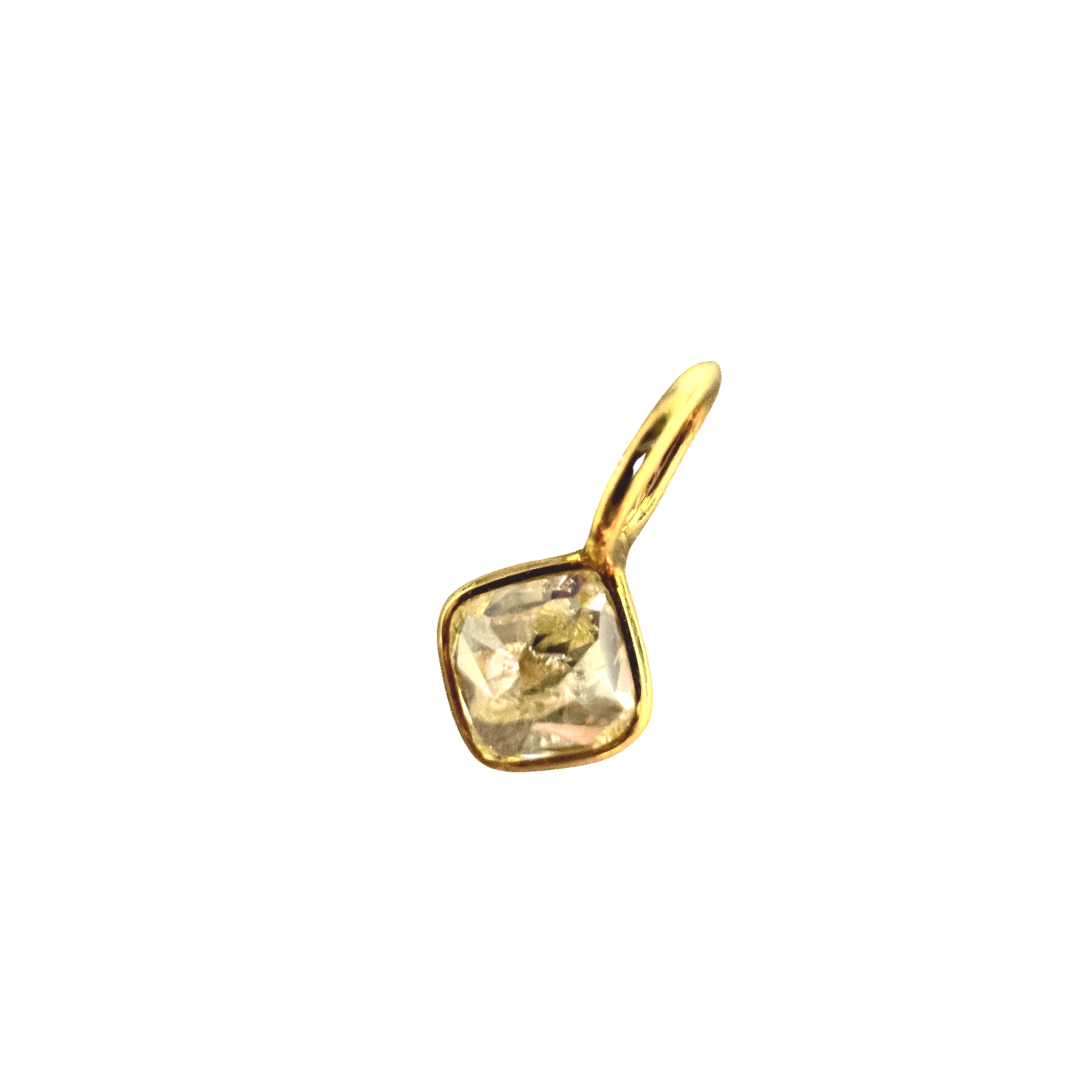 .37CT Canary Yellow Diamond Pendant Charm