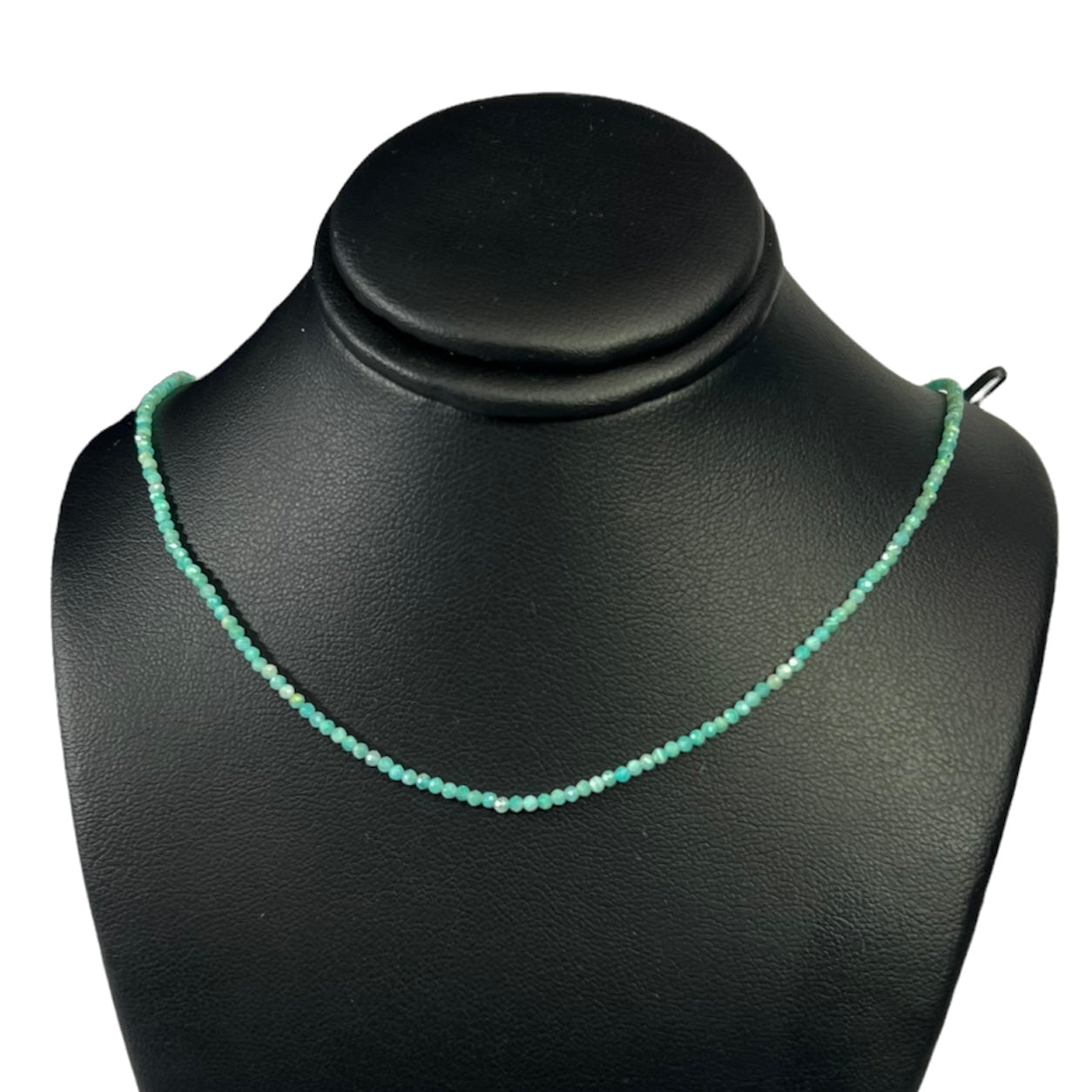 Cute! Amazonite Necklace in 14K Clasp 15"