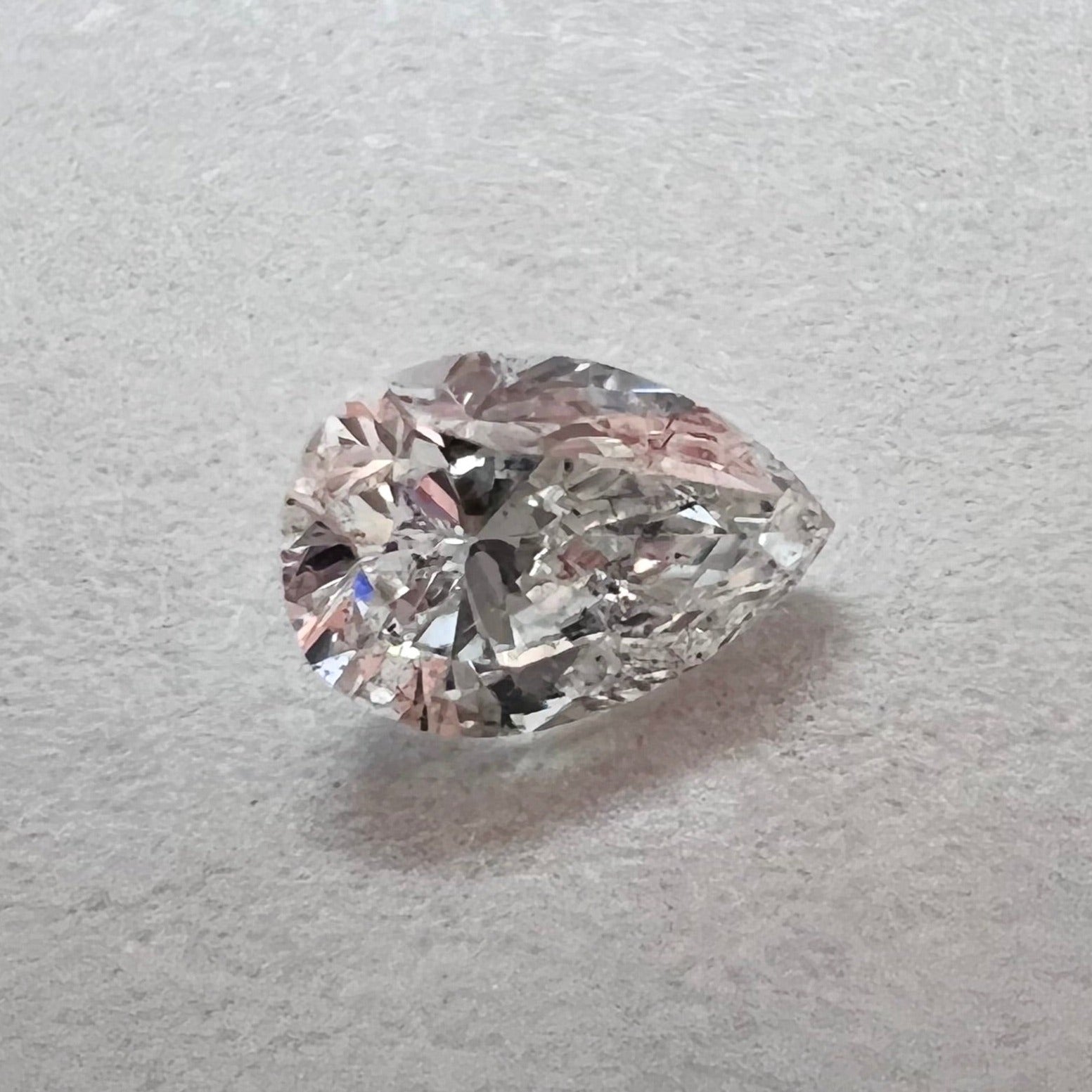 .20CT Pear Diamond G SI2 4.56x3.22x2.11mm Natural Earth mined