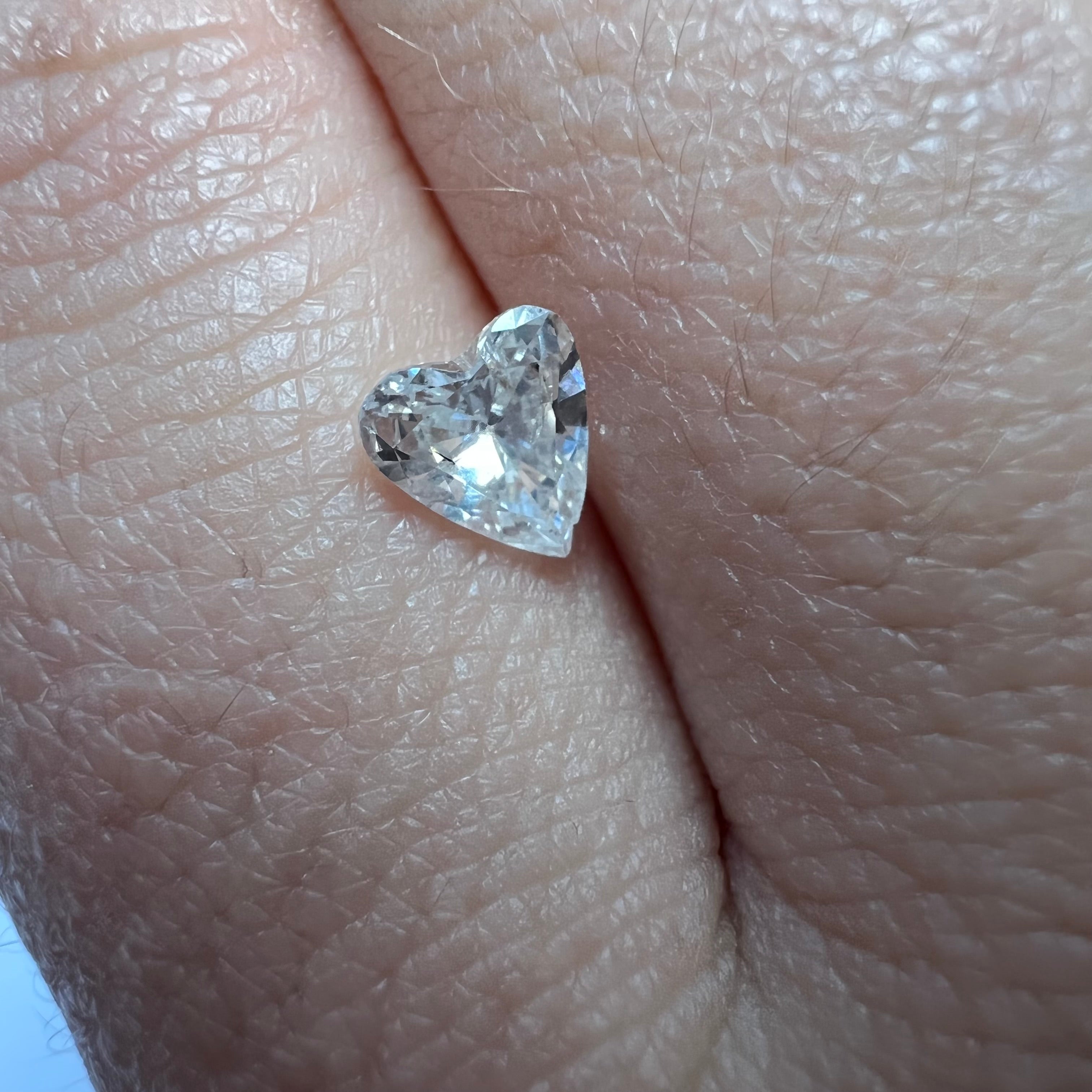 .52CT Heart Shape Diamond H I1 5.86x5.40x2.69mm Natural Earth mined
