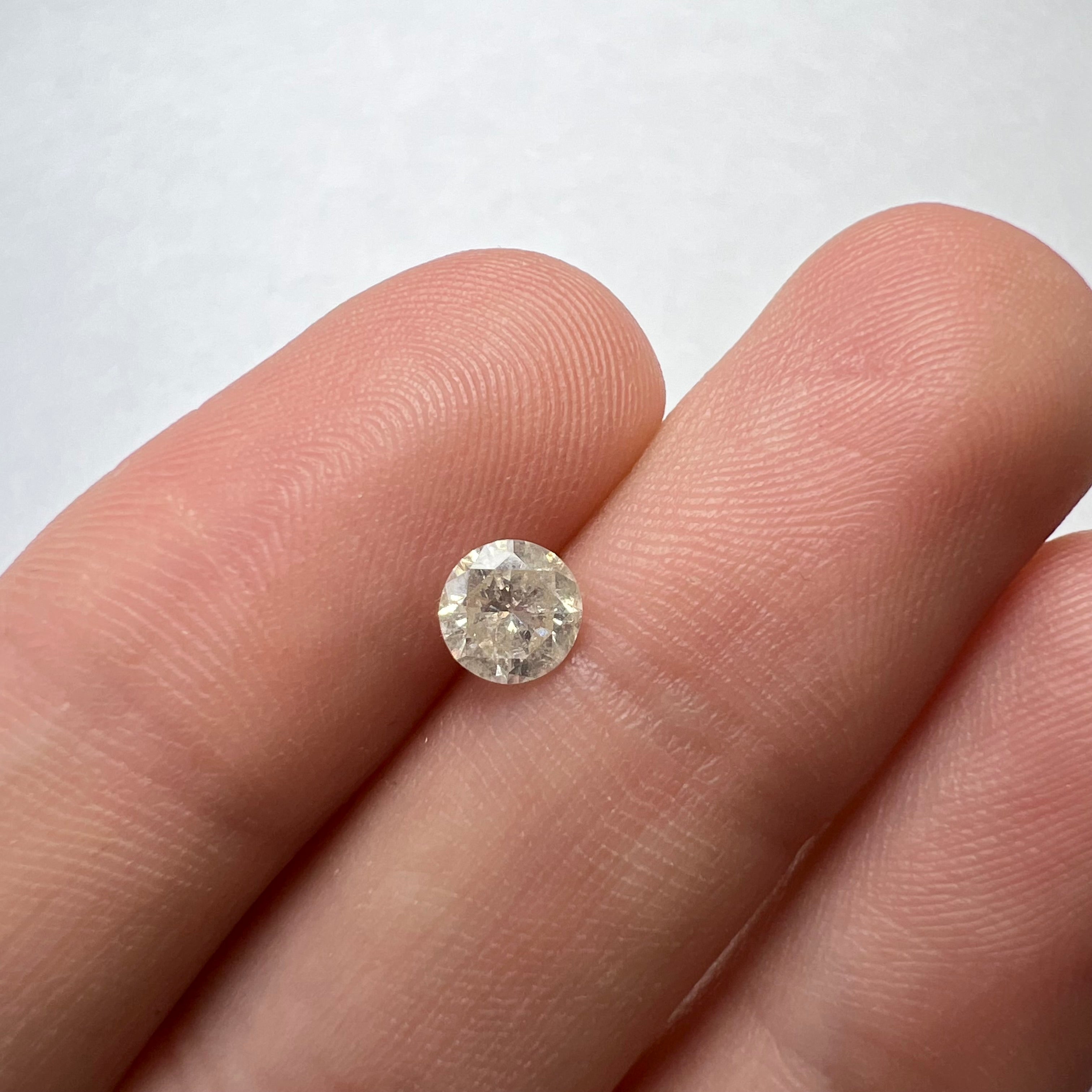 .61CT Brilliant Round Diamond L-I1 5.33x3.27mm Natural Earth mined