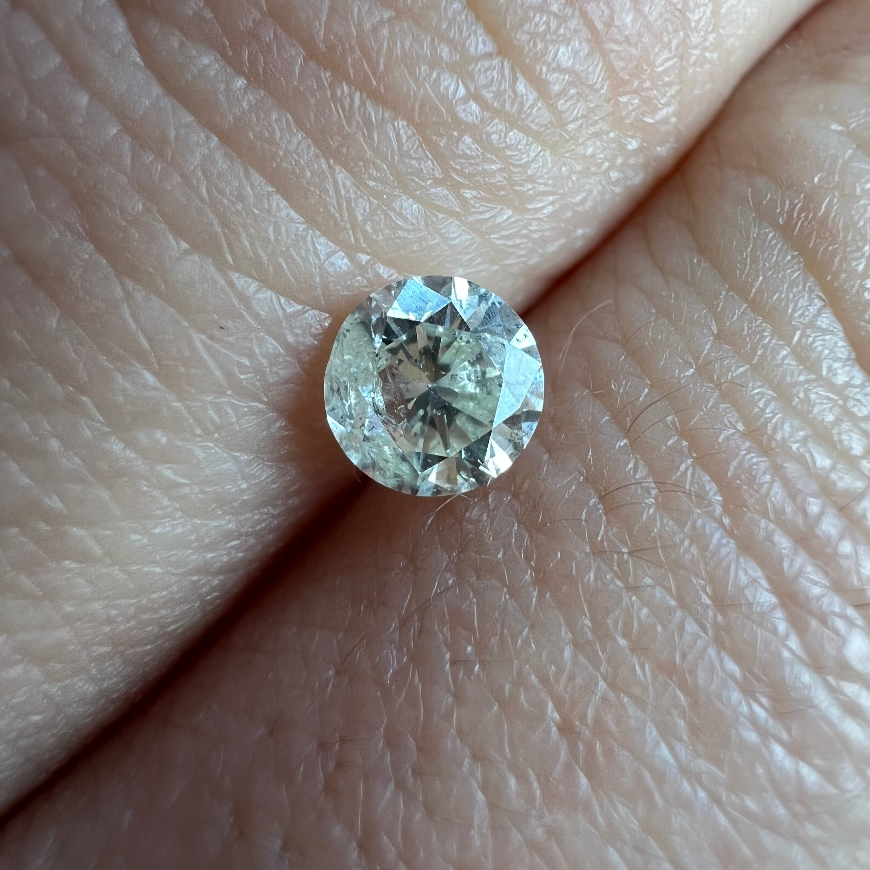 .57CT Brilliant Round Diamond L SI2 5.07x3.36mm natural Earth mined