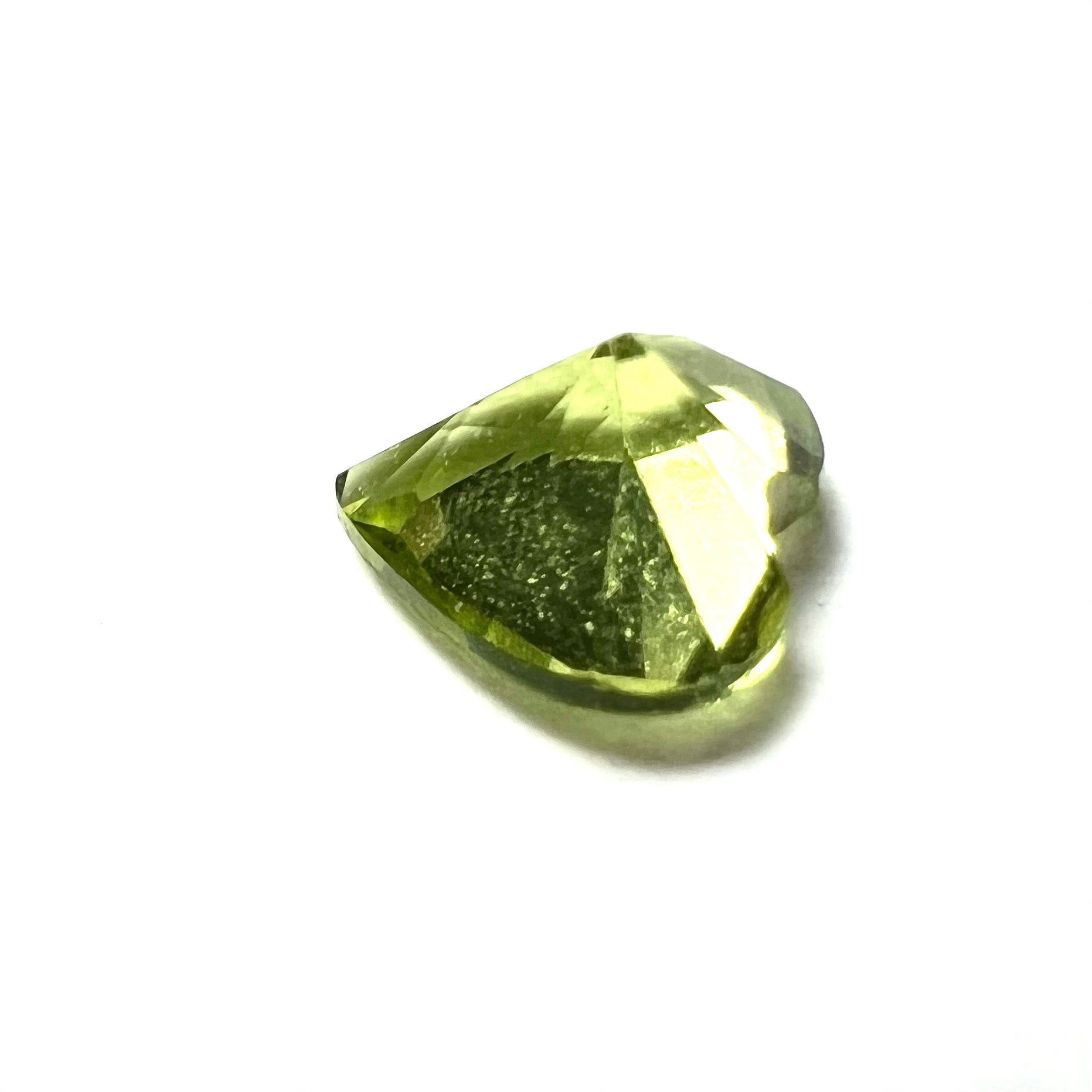 .41CT Loose Natural Heart Cut Peridot 4.8x3mm Earth mined Gemstone