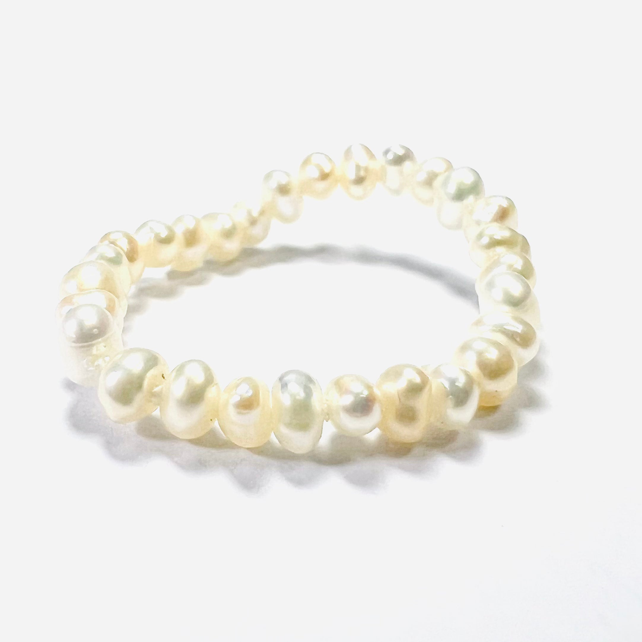 Natural Seed Pearl Eternity Ring 7.25 - 28