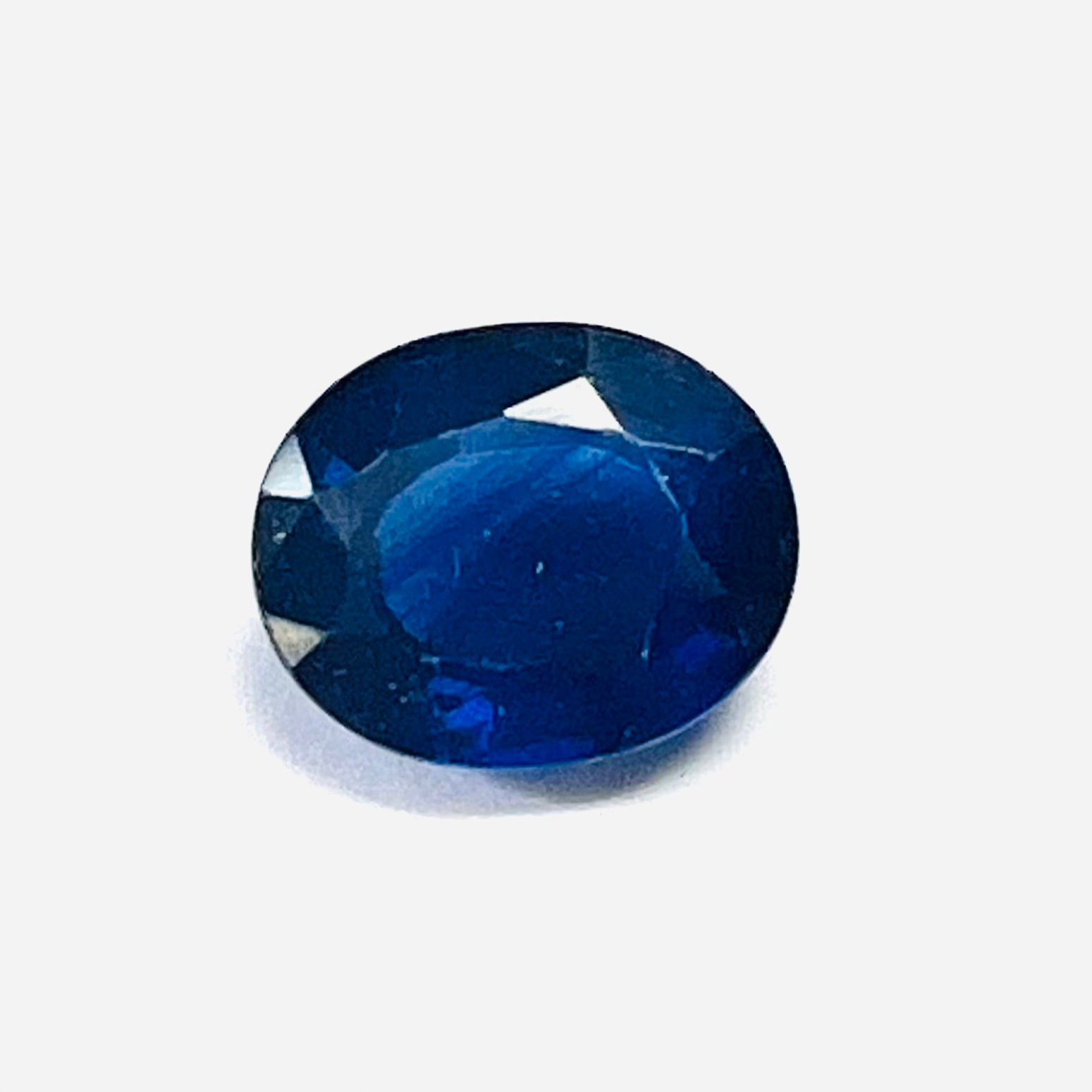 .84CTW Loose Oval Blue Sapphire 6.04x4.95x3.18mm Earth mined Gemstone