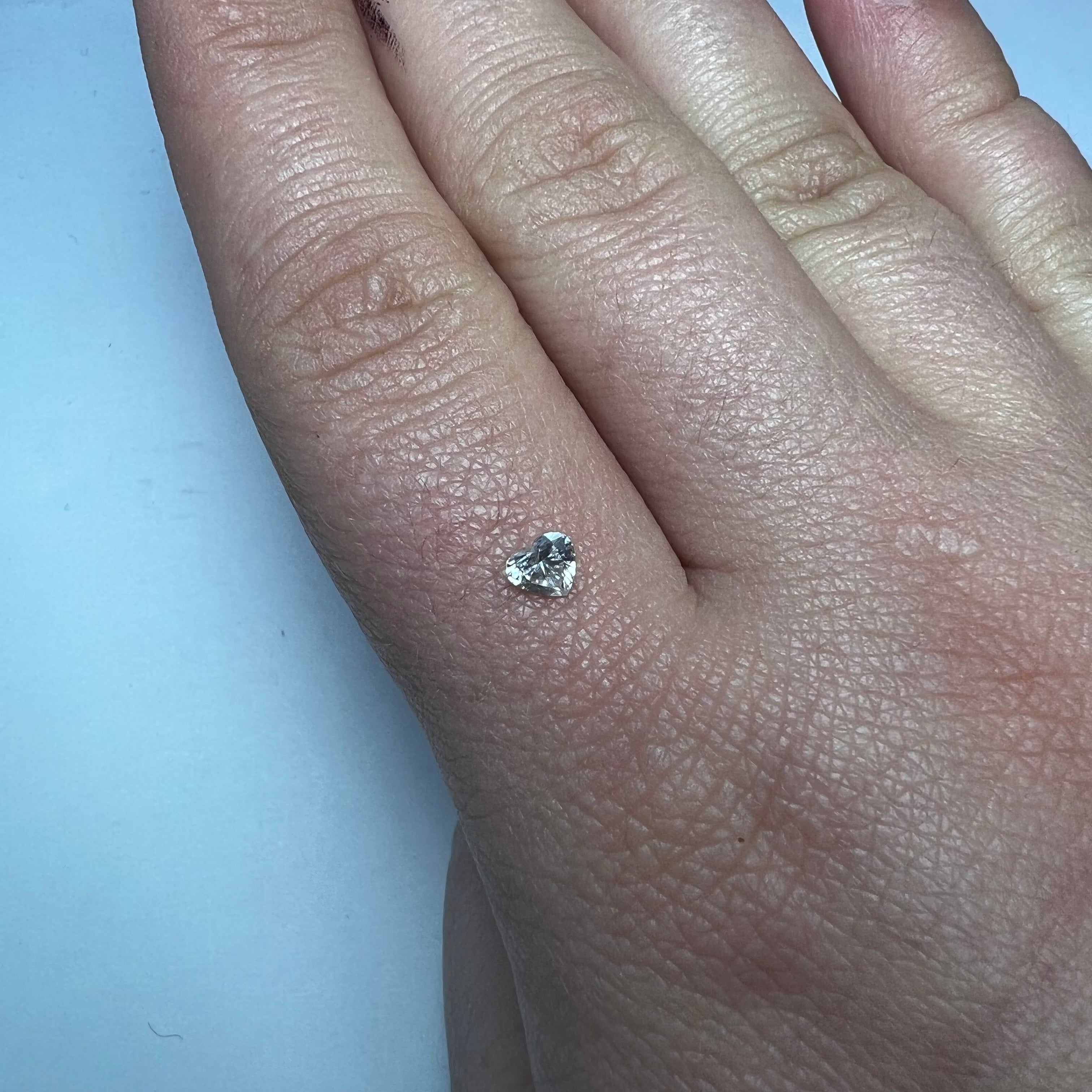 .25CT Heart Shape Diamond G I1 4.25x3.95x2.42mm Natural Earth mined