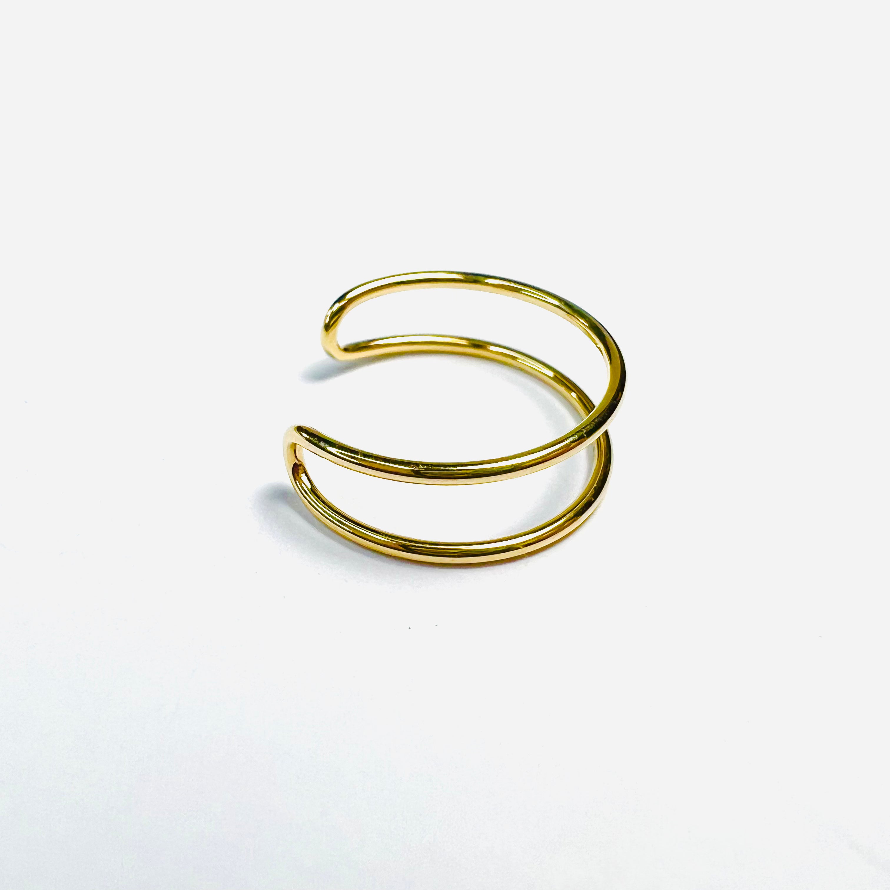 Cute! 14K Solid Yellow Gold Adjustable Toe Ring