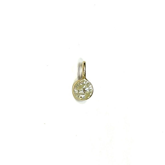 .40CT Brilliant Cut Diamond Pendant in solid 14k Yellow Gold
