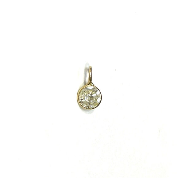 .80CT Brilliant Cut Diamond Pendant in solid 14k Yellow Gold